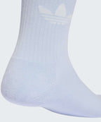 ADIDAS ADIDAS 3-Stripe Knee Socks 2P - White