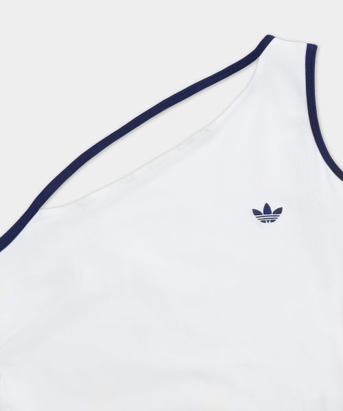 ADIDAS ADIDAS Tank One Shoulder Top - White: Night Sky