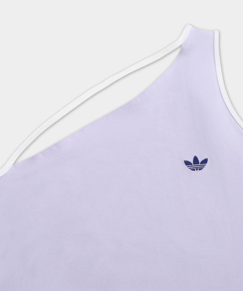 ADIDAS ADIDAS Tank One Shoulder Top - Lilac:White