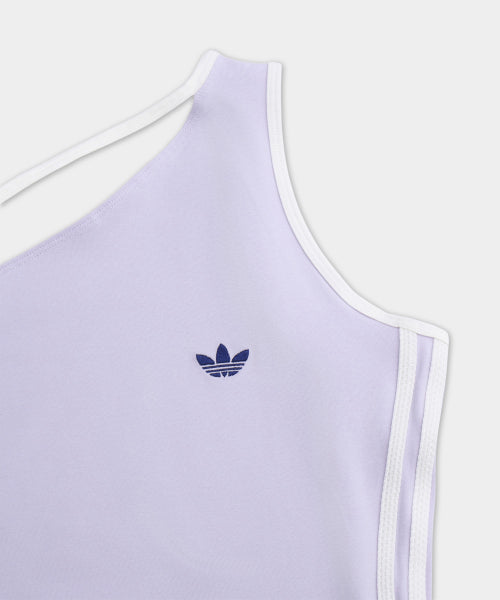 ADIDAS ADIDAS Tank One Shoulder Top - Lilac:White