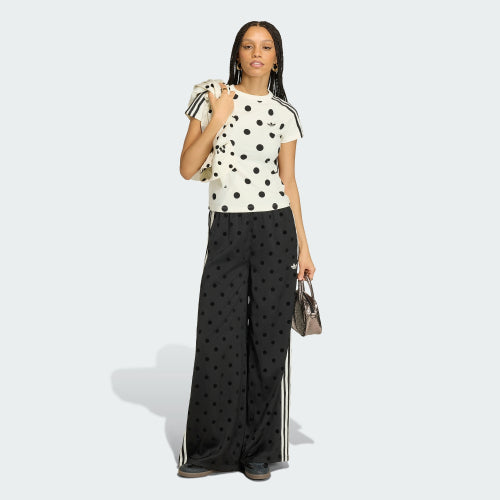 ADIDAS ADIDAS Satin Polka Dot Wide Leg Pants - Size S