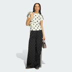 ADIDAS ADIDAS Satin Polka Dot Wide Leg Pants - Size S