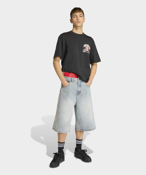 ADIDAS ADIDAS Denim Short Pants - Indigo Denim