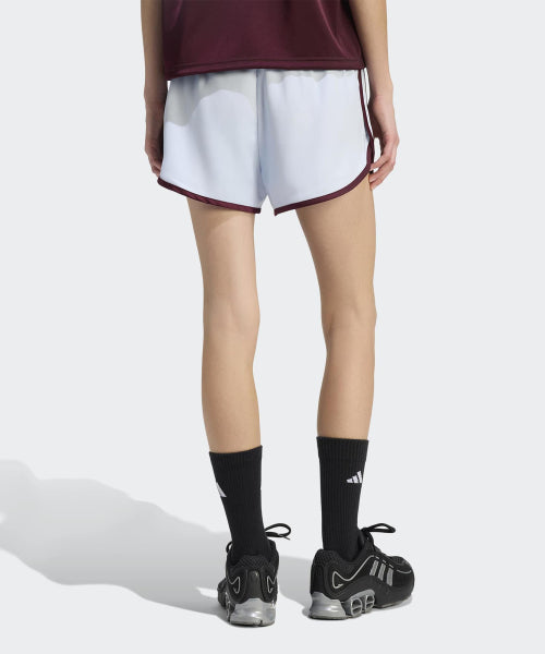 ADIDAS ADIDAS 3-Stripe Sprinter Short Pants - Clear Sky:Maroon