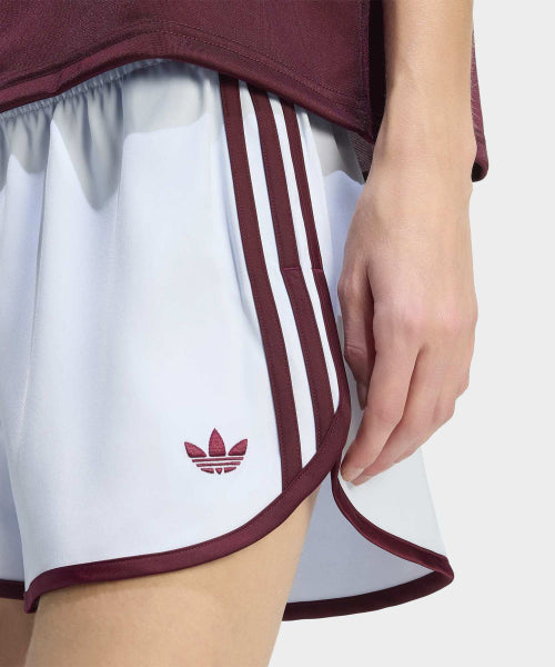 ADIDAS ADIDAS 3-Stripe Sprinter Short Pants - Clear Sky:Maroon