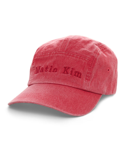 MATIN KIM MATIN KIM Washed Camp Cap in Red