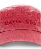MATIN KIM MATIN KIM Washed Camp Cap in Red