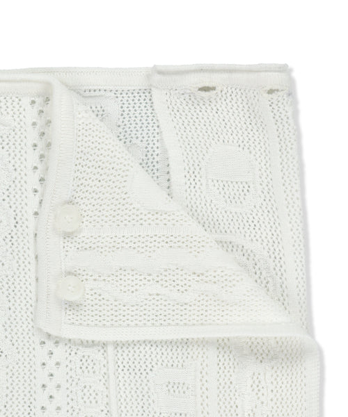 MATIN KIM MATIN KIM MESH LOGO WRAP MINI SKIRT