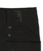 MATIN KIM MATIN KIM MESH LOGO WRAP MINI SKIRT