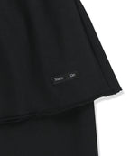 MATIN KIM MATIN KIM Layered Skirt Jersey Pants in Black