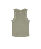 MATIN KIM MATIN KIM Distressed Sleeveless Logo Top