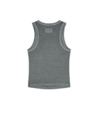 MATIN KIM MATIN KIM Distressed Sleeveless Logo Top