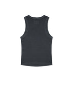 MATIN KIM MATIN KIM Distressed Sleeveless Logo Top