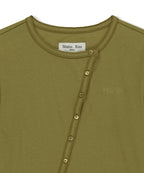 MATIN KIM MATIN KIM T-Shirt Asymmetric Button Closure