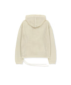MATIN KIM MATIN KIM Oversized Mesh Knit Hoodie
