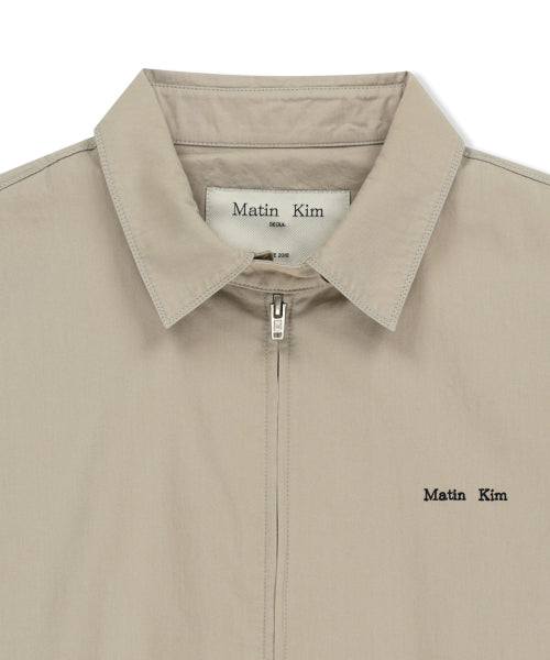 MATIN KIM MATIN KIM Small Logo Cotton Zip Up Jumper