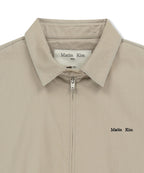 MATIN KIM MATIN KIM Small Logo Cotton Zip Up Jumper