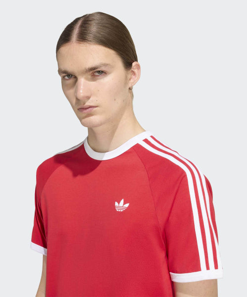 ADIDAS ADIDAS 3-Stripe T-shirt Red
