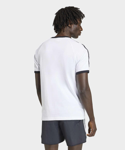 ADIDAS ADIDAS 3-Stripe Slim Ringer T-Shirt - White