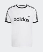 ADIDAS ADIDAS 3-Stripe Slim Ringer T-Shirt - White