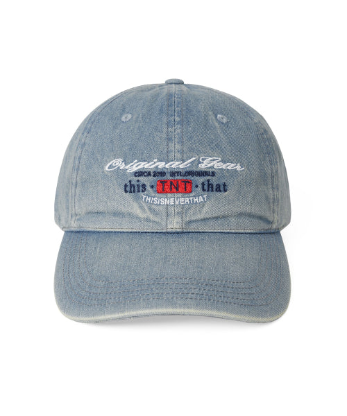 THISISNEVERTHAT THISISNEVERTHAT Original Gear Denim Cap Washed Blue