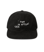 THISISNEVERTHAT THISISNEVERTHAT Broken Logo Cap Black