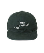 THISISNEVERTHAT THISISNEVERTHAT Broken Logo Cap Green