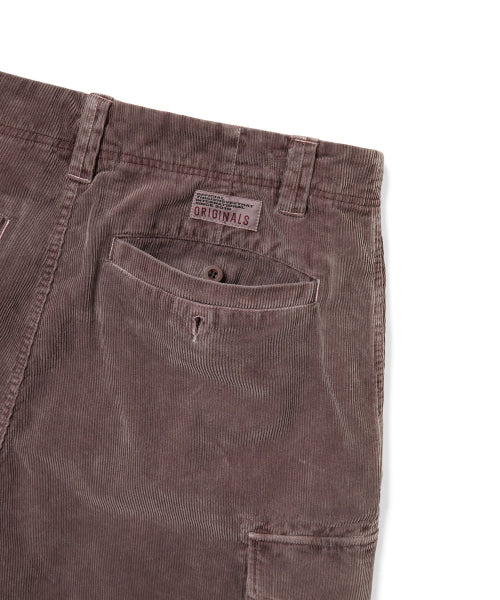 THISISNEVERTHAT THISISNEVERTHAT Overdyed Corduroy Cargo Short Burgundy