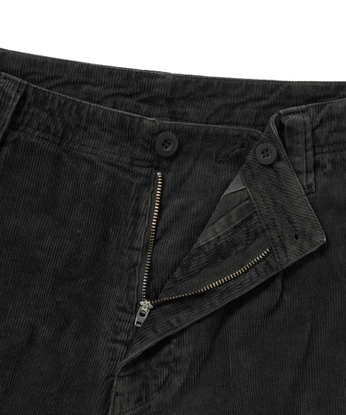 THISISNEVERTHAT THISISNEVERTHAT Overdyed Corduroy Cargo Short Washed Black