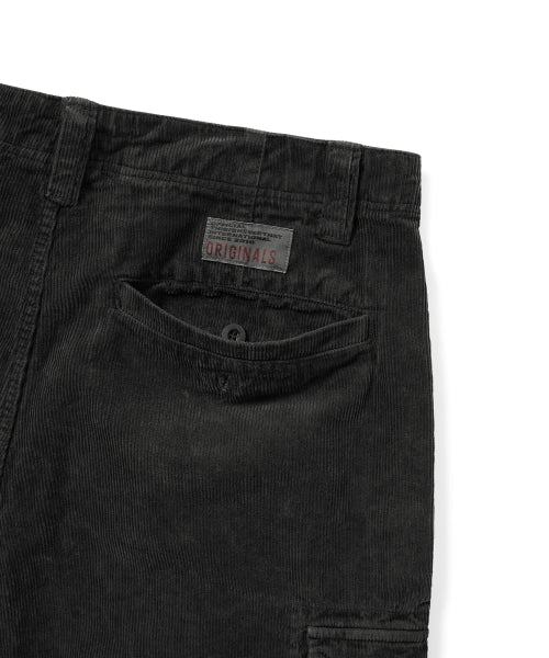 THISISNEVERTHAT THISISNEVERTHAT Overdyed Corduroy Cargo Short Washed Black