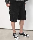 THISISNEVERTHAT THISISNEVERTHAT Overdyed Corduroy Cargo Short Washed Black