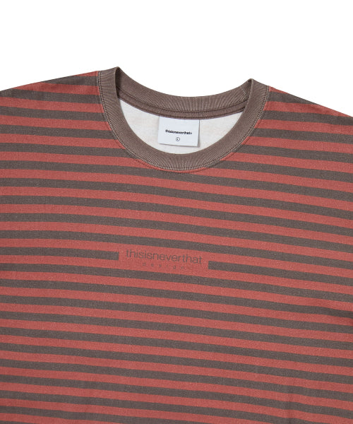 THISISNEVERTHAT THISISNEVERTHAT Printed Striped Tee Red