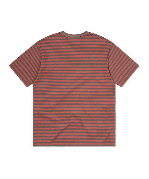THISISNEVERTHAT THISISNEVERTHAT Printed Striped Tee Red