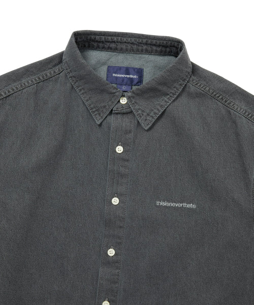 THISISNEVERTHAT THISISNEVERTHAT Washed Denim Shirt Dusty Grey