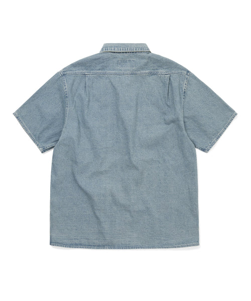 THISISNEVERTHAT THISISNEVERTHAT Washed Denim Shirt Washed Blue