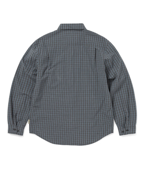THISISNEVERTHAT THISISNEVERTHAT GD Lightning Bear Check Shirt Off Black
