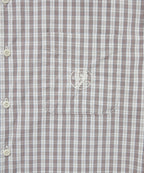 THISISNEVERTHAT THISISNEVERTHAT GD Lightning Bear Check Shirt Off White