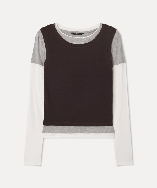 MIXXO MIXXO T-Shirt Layered Long Sleeve