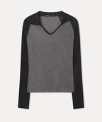 MIXXO MIXXO T-Shirt Collar Neck Long Sleeve C