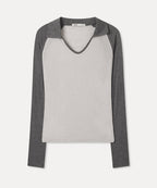 MIXXO MIXXO T-Shirt Collar Neck Long Sleeve C