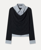 MIXXO MIXXO Cowl Neck Top Shirt