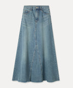 MIXXO MIXXO Flare Long Denim Skirt