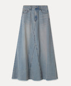 MIXXO MIXXO Flare Long Denim Skirt