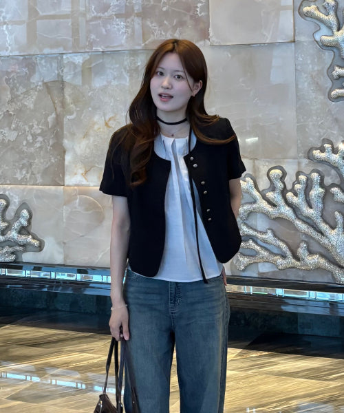 MIXXO MIXXO Organza layered blouse - C