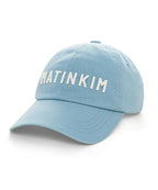 MATIN KIM MATIN KIM Applique Felt Logo Ball Cap in Light Blue