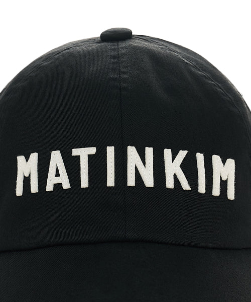 MATIN KIM MATIN KIM Applique Felt Logo Ball Cap