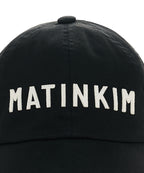MATIN KIM MATIN KIM Applique Felt Logo Ball Cap