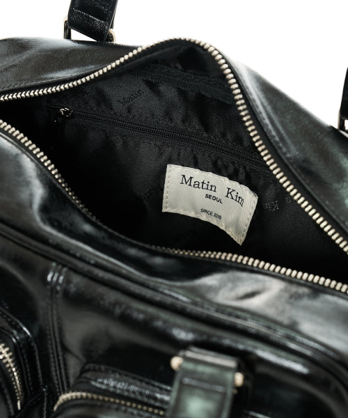 MATIN KIM MATIN KIM Double Pocket Brick Shoulder Bag