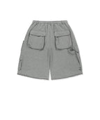 MATIN KIM MATIN KIM TERRY UTILITY POCKET BERMUDA PANTS
