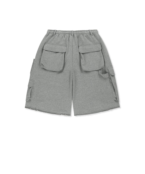 MATIN KIM MATIN KIM TERRY UTILITY POCKET BERMUDA PANTS